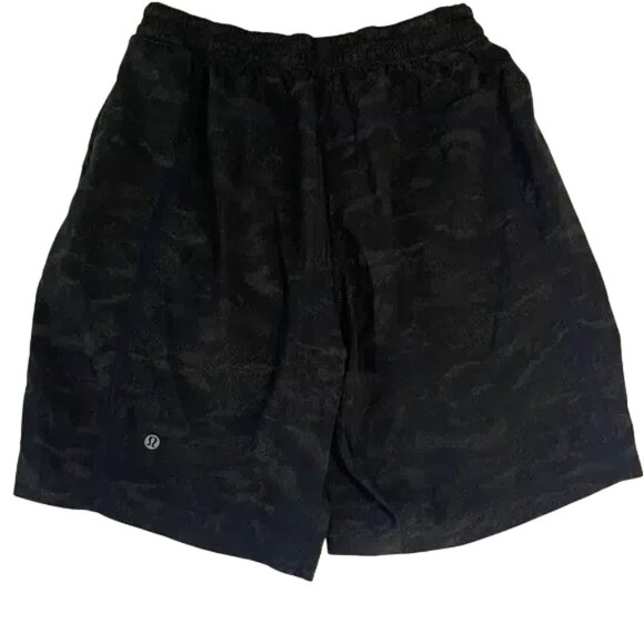 lululemon athletica Black Patterned Athletic Shorts - Picture 3 of 4